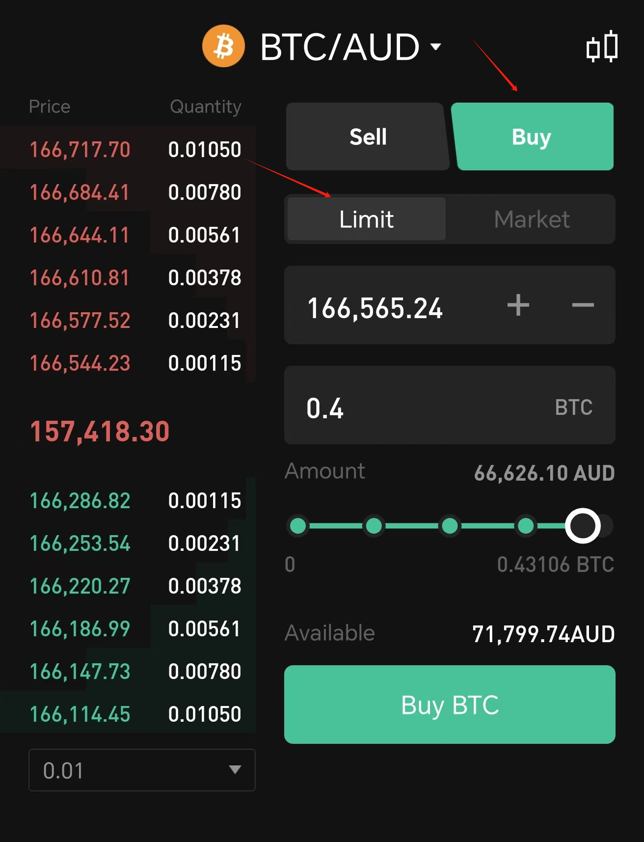 Limit order